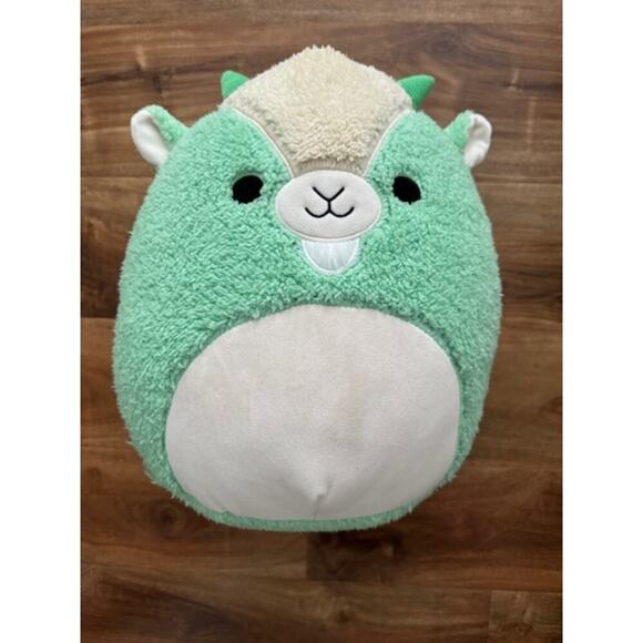 Squishmallows Fuzz-a-Mallows 12” Palmer the Goat Mint Green Plush Toy - Picture 1 of 4